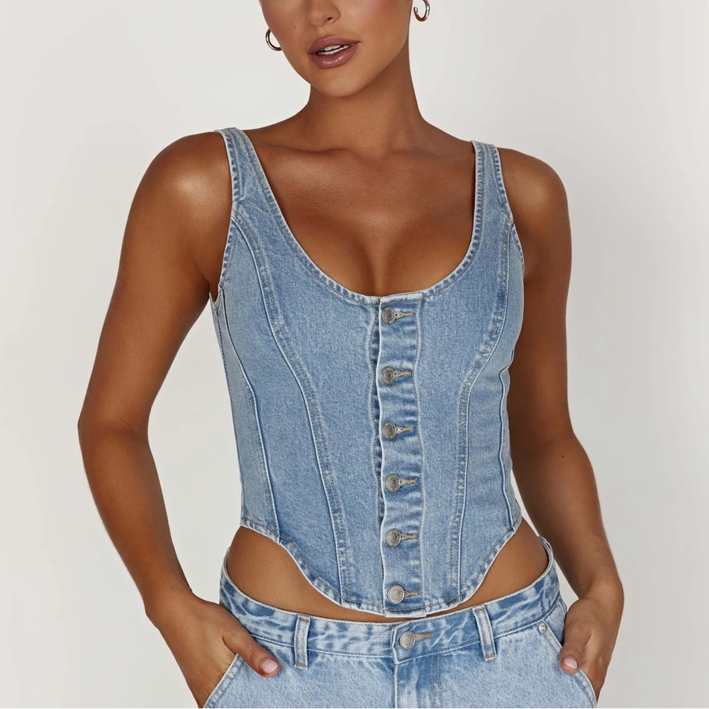 Meshki Denim Corset